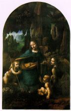 Haga click para ver la imagen ampliada oil on canvas - the virgin of the rocks 1503-1506.jpg